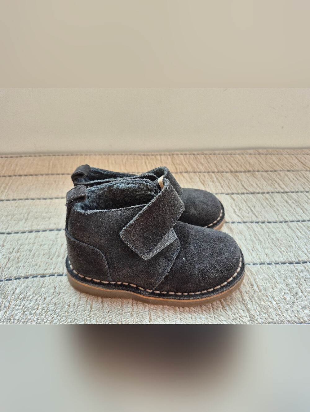 Zara Suede Baby Boots Size 22 Or 6